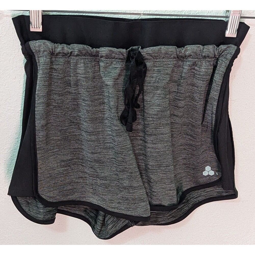 Tek Gear Women's Size S Small (27") Running Midrise Shorts Black (465m)